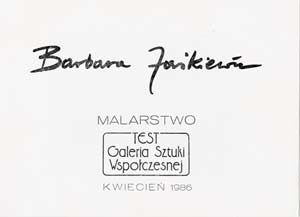 Barbara Jaśkiewicz Wystawa TEST